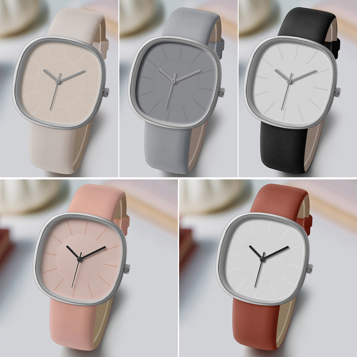 Chic Matte Silicone Timepiece | Modern Square Aesthetic
