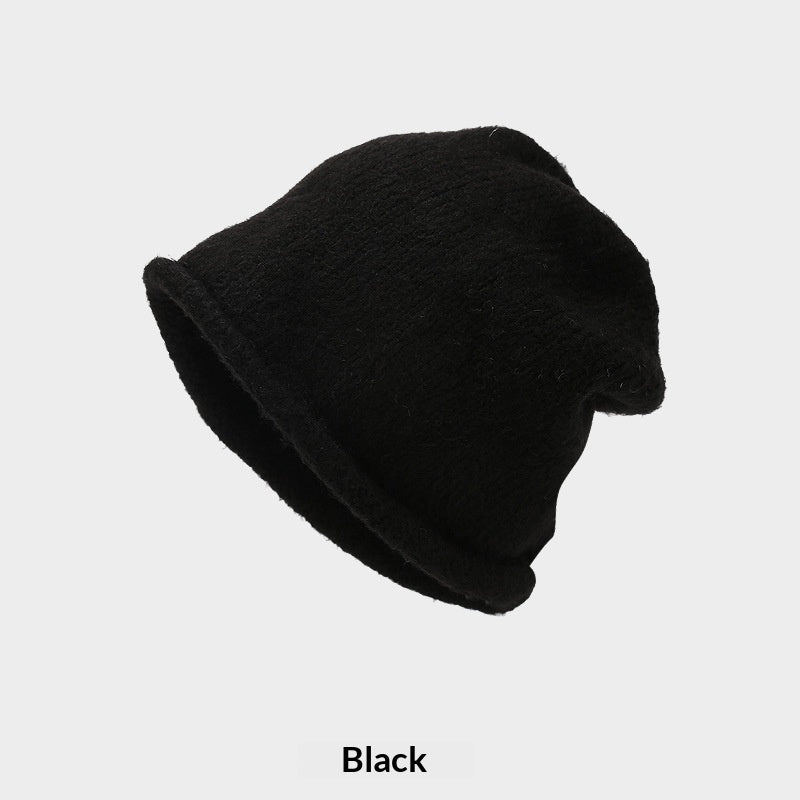Womens Autumnwinter Beanie With Rolled Brim For Warmth