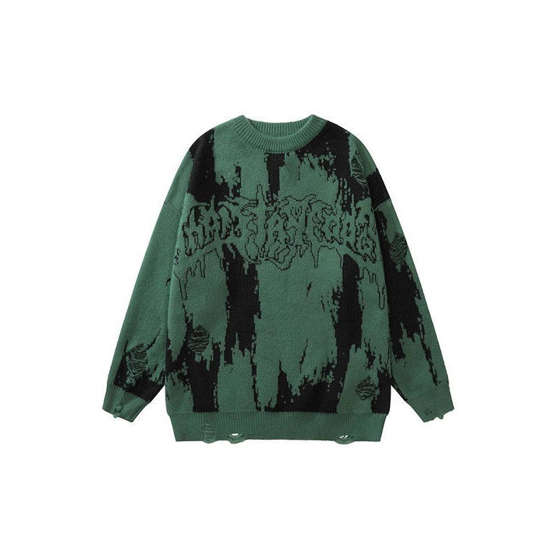 Men's 3D Printed Thick Knit Sweatshirt