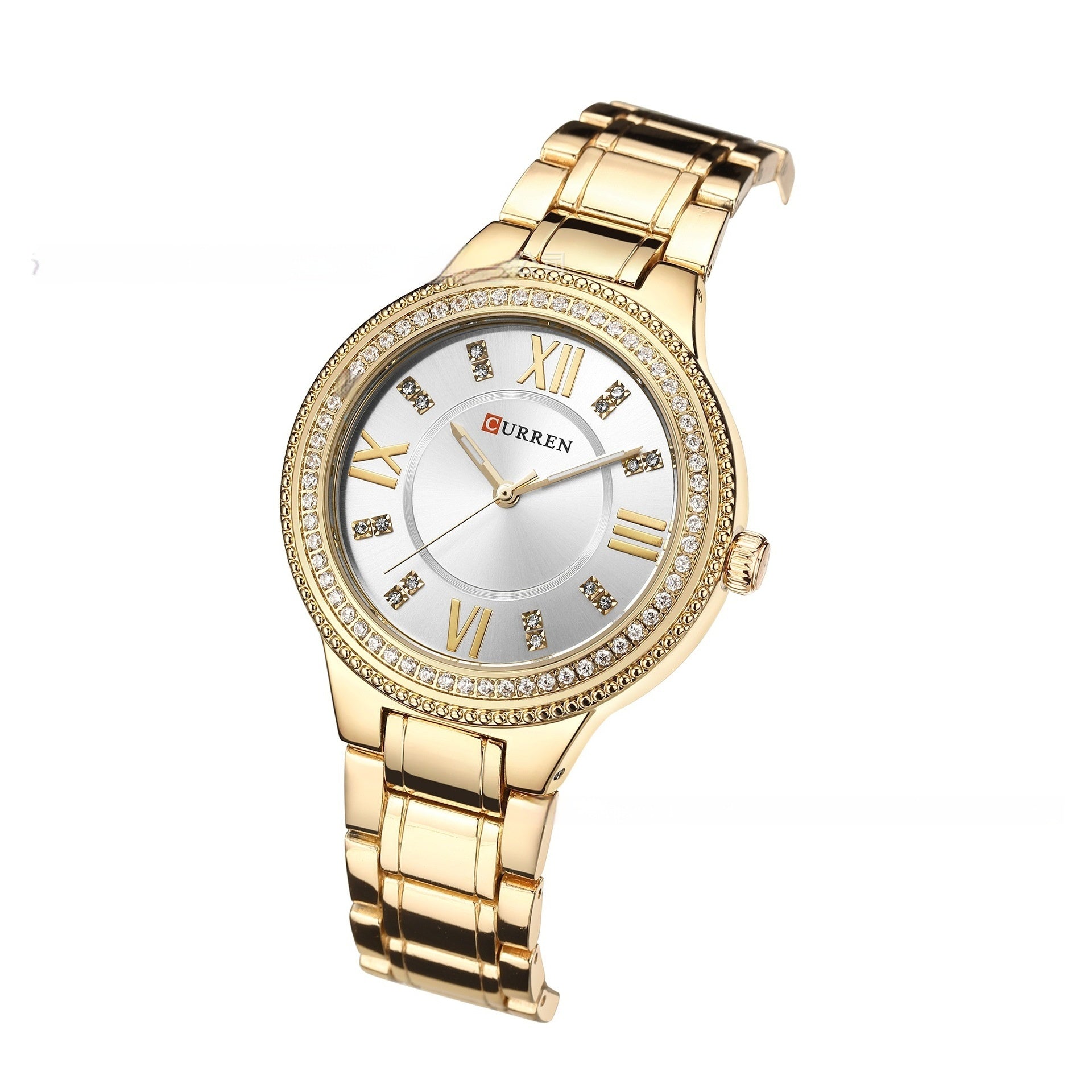 Women's Quartz Fashion Waterproof Diamond Steel Watch