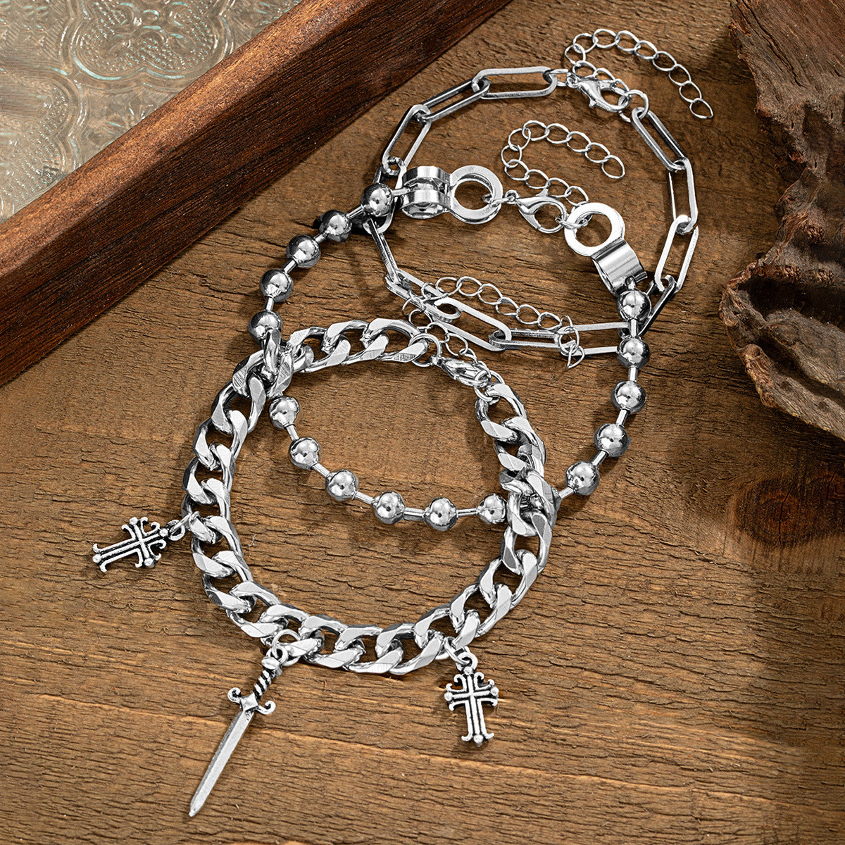 Men's Multi-layer Metal Chain Bracelet