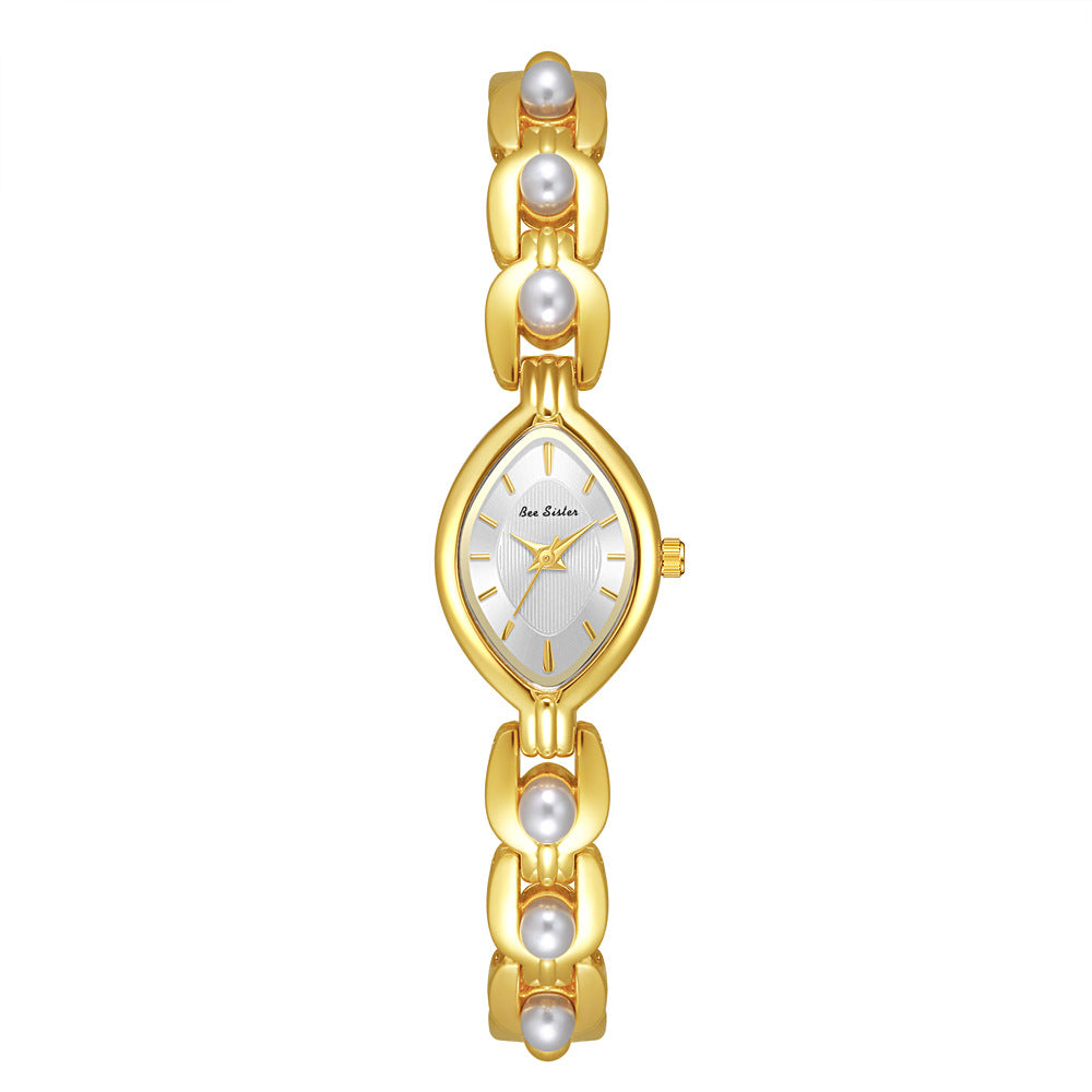 Mid-ancient Light Luxury Imitation Pearl Elegant Women's Watch