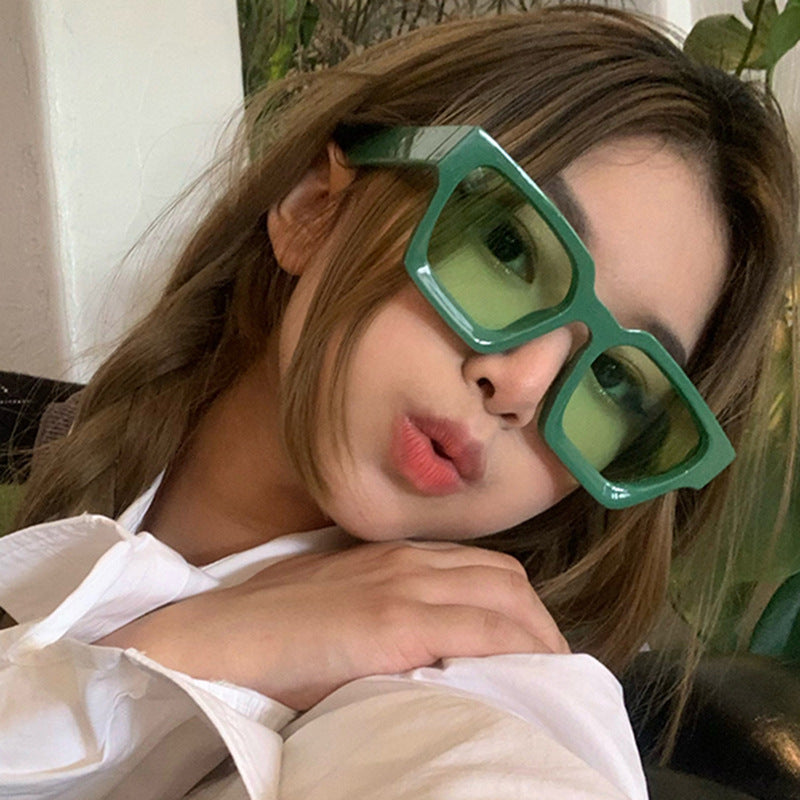 Retro Square Sunglasses For Women