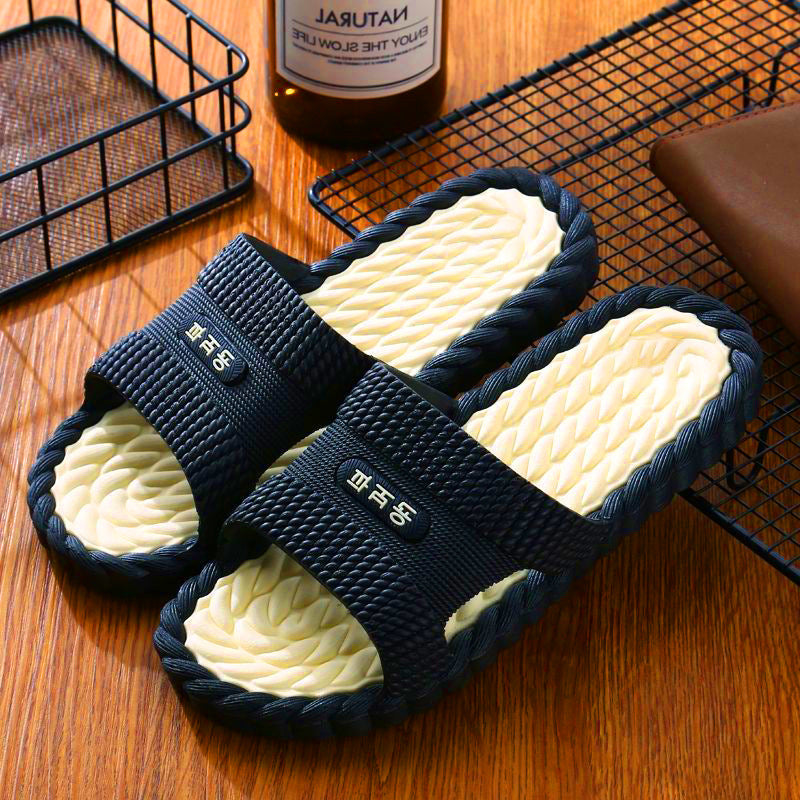 Non-slip Deodorant Slippers Massage Home Slippers