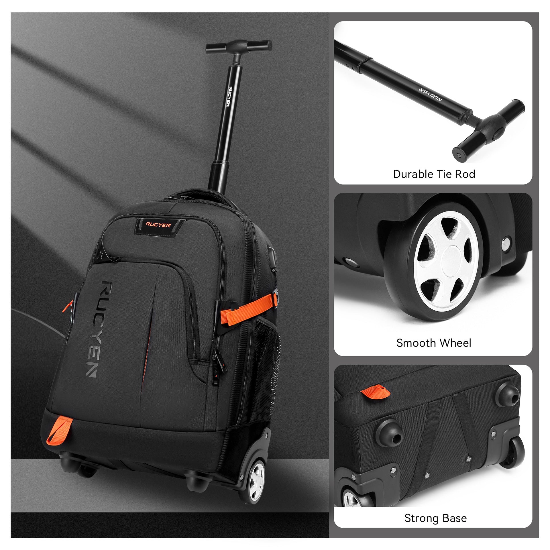 Fashion Personality New Multi-function Trolley Backpack