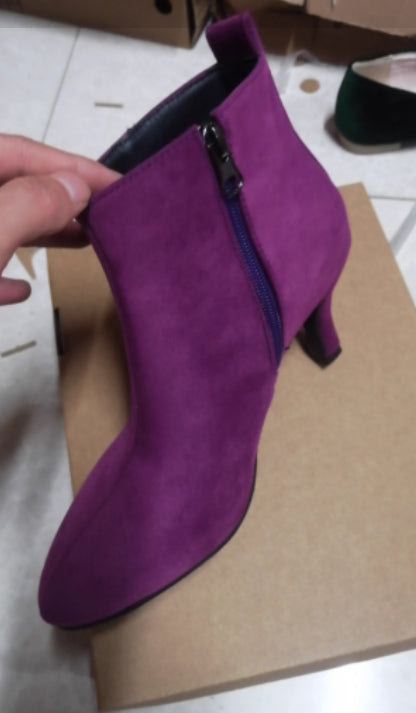 Brown Women's Boots, Upper Material Suede