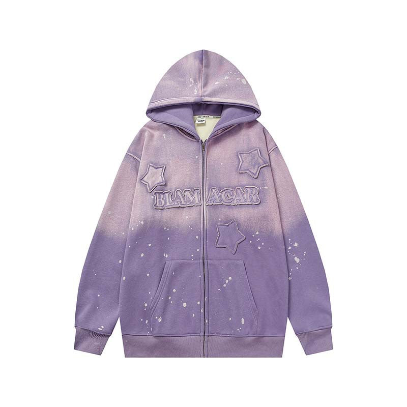 Men's Loose Casual Printed Hooded Sweatshirt