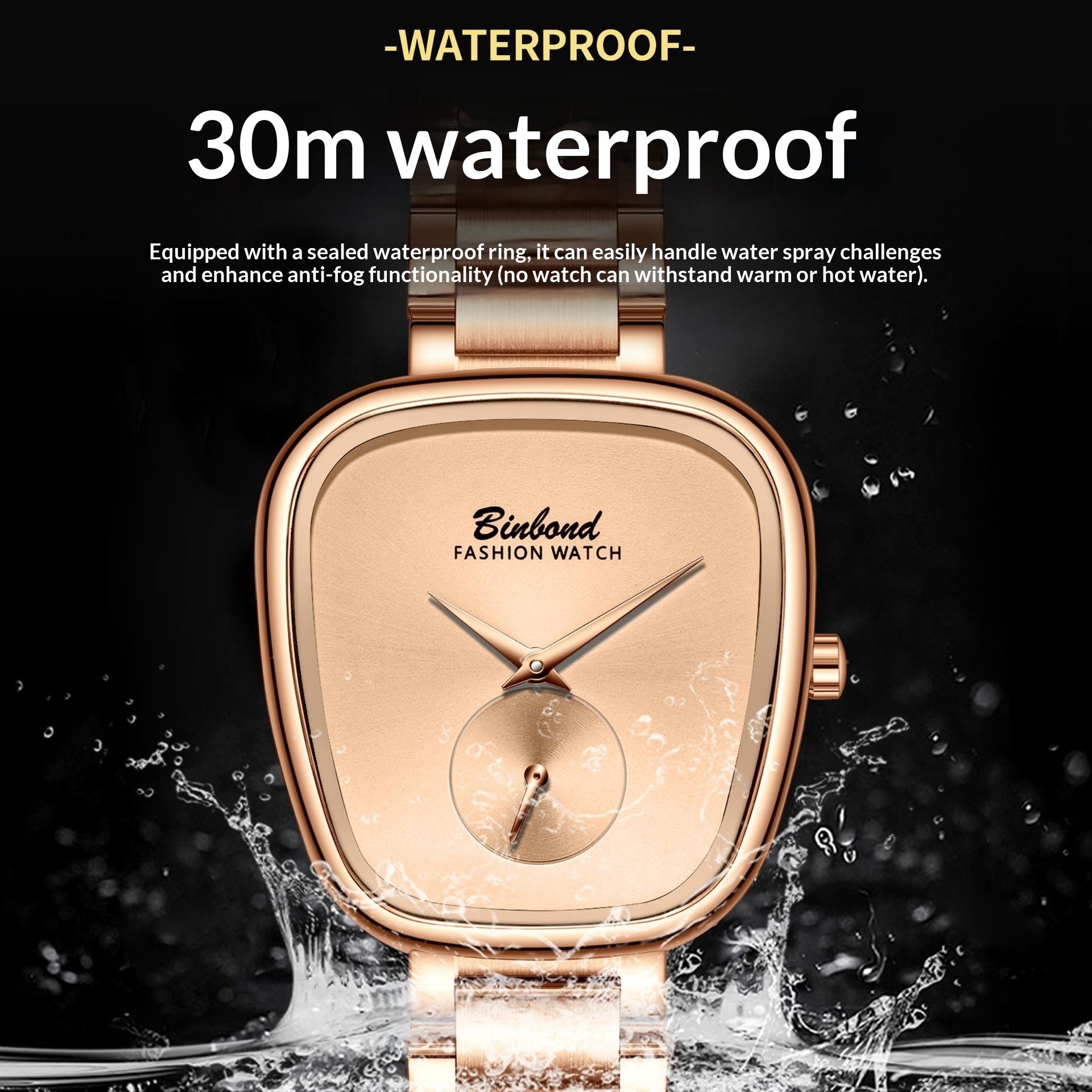 Women's Waterproof Stainless Steel Quartz Watch