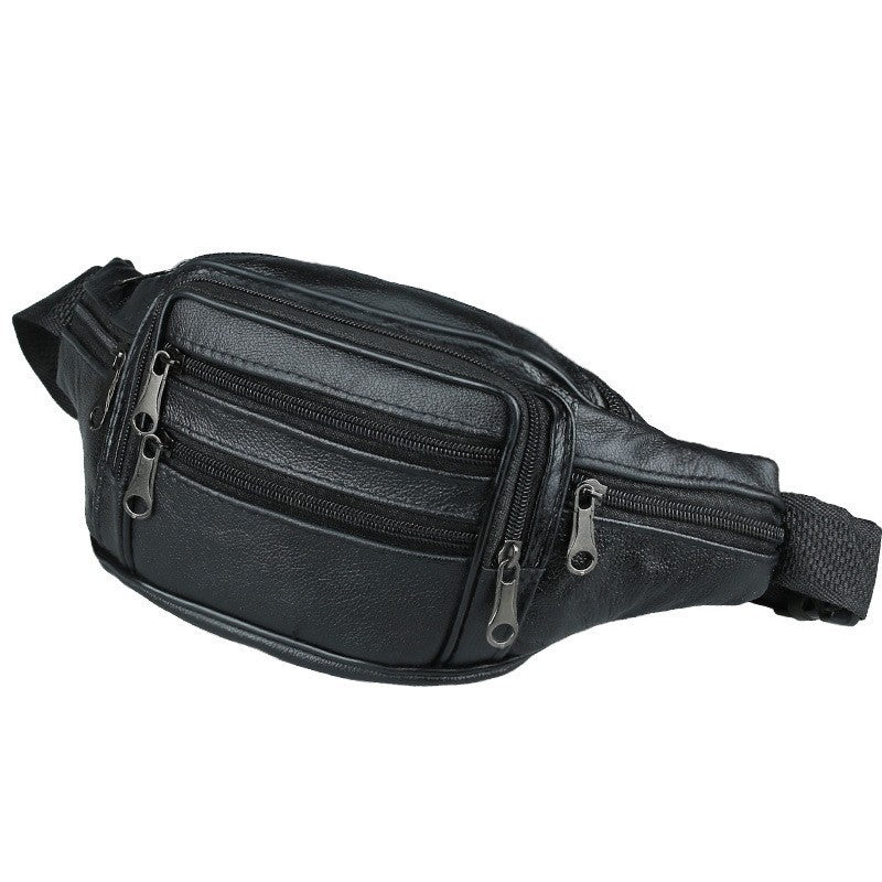 Genuine Leather Men's Outdoor Waist Bag