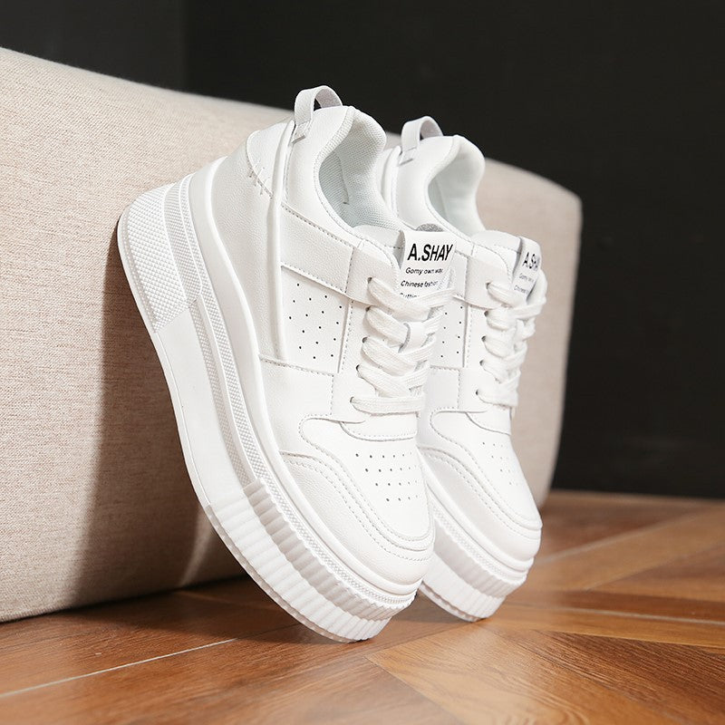 Chunky-soled Casual Shoes For Short Women That Add Height