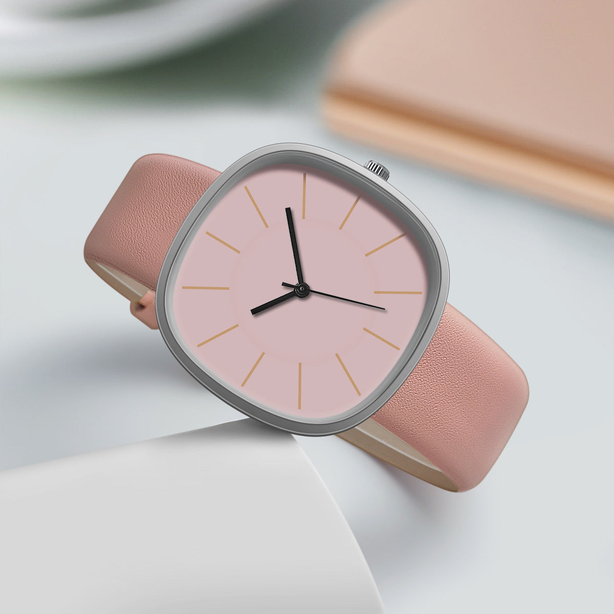 Chic Matte Silicone Timepiece | Modern Square Aesthetic