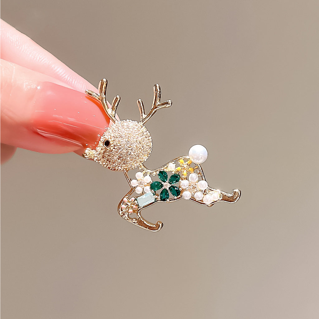 Cute Deer Brooch High-end Elegant And Versatile Exquisite